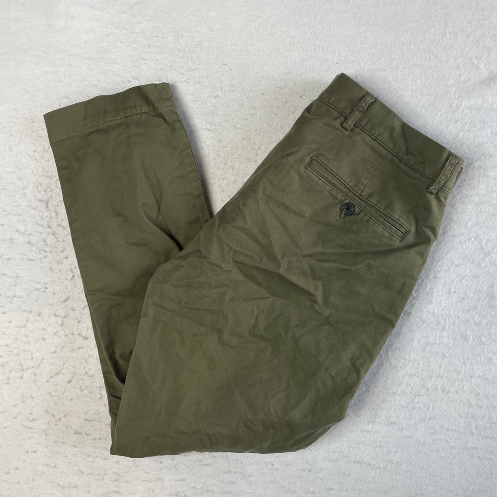 Club Monaco Connor Modern Slim Fit Pants Mens 34/32 Green Chino Trousers